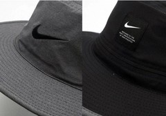 NIKE Dri-FIT Golf Sport Bucket Hat Cap Gray Black Reversible AJ5468 NWT