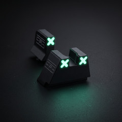 TSA® XXX Glow Iron Sights Fits GLOCK® G43 G43X G48 MOS Co-Witness Set