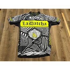 Sportful Tinkoff La Datcha Cycling Jersey Mens XL Black Yellow Geometric
