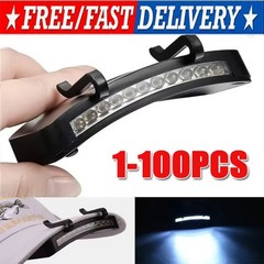 Ultra Bright Hand Free LED Clip on Cap Light for Fishing Camping Baseball Cap