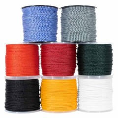Hollow Braid Polypropylene Rope, Marine Rope  Large Variety of Colors and Sizes