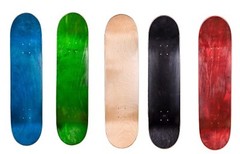 Cal 7 8.5″ Skateboard Deck Blank Maple- Black, Red, Green, Nature, Red Colors