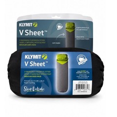Klymit V Sheet Fitted Sleeping Pad Cover Regular Size Gray Green 72×23 NEW