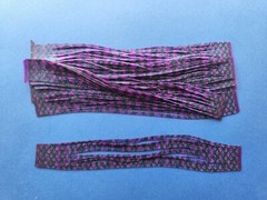 10 silicone Skirt Tab Purple Fish Scale T261 Lure Spinnerbait material Bass Fly