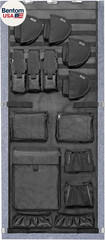 Gun Safe Door Organizer,Molle Gun Safe Door Panel Organizer with Pistol Holder M