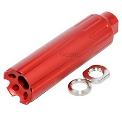 9MM Linear Compensator 1/2×28 Thread Pitch – Red Aluminum(7075-T6)