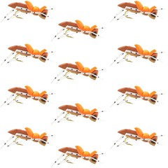 Moorish Hopper Brown Tan Foam Body Grasshopper Fly – 1 Dozen Flies Hook Size 10