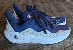Under Armour Steph Curry 11 Navy Blue Size 8 Mens 9.5 Womens
