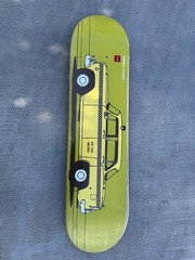 Chocolate Keenan Milton NYC Taxi Skateboard Deck Yellow Evan Hecox Series