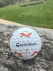 Taylormade TP5 Pix Bacon Eggs Breakfast Coffee One New Golf Ball