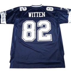 Reebok Dallas Cowboys Jason Witten 82 NFL Jersey Mens Large Navy Blue Onfield