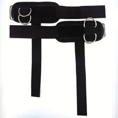 Weightlifting Straps with D Ring, Lifting Straps with D Rings Adjustable (Black)