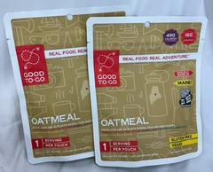2 Good To-Go Oatmeal Dehydrated Meals Gourmet Backpacking Food Vegan Gluten Free