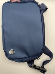 Rawlings ATL BRAVES Blue Waist Pack Hiking Logo Zipper Buckle Closure Fabric
