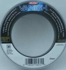 Berkley VLMC100-15 100 Lb Vanish Fluorocarbon Line Leader Wheel 30 Yards