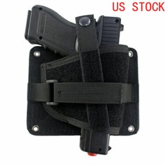 Ambidextrous Hook&Loop Concealed Gun Holster for Backpack Vehicle Beside Bed