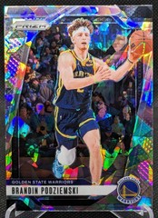 Brandin Poziemski 2024-25 Panini Prizm Basketball #81 Ice Prizm