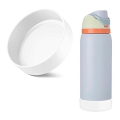 Silicone Bottle Boot for Owala 32oz Freesip, White, Dishwasher Safe