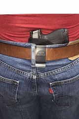 Concealed Small of the back Nylon Belt Clip Gun holster fits Ruger MAX 9mm