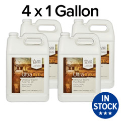 UltraCruz Pure Flax Oil Supplement for Horses and Livestock, 4 x 1 Gallon