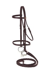 Draft Horse English Bridle and Reins – Havana Brown – Premium Leather