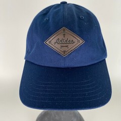 Adidas Golf Clubhouse Snapback Hat Collegiate Navy Blue Faux Leather Patch Cap