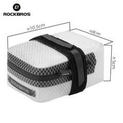ROCKBROS Bike Seat Bag Bicycle Saddle Bag Under Seat Cycling Tail TPU Pouch 0.4L