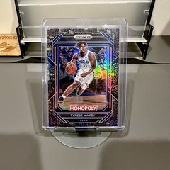 2022-23 Panini Prizm Monopoly Tyrese Maxey Classic Black Icons SP SSP Rare #69