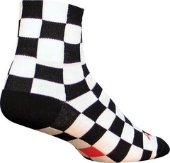 SockGuy Classic Ridgemont Socks – 3 inch, Black/White Checker, Large/X-Large