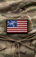 Arc’teryx Custom Tactical USA American Flag Plate Carrier Backpack Patch