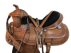 Western Trail Saddle Horse Pleasure Tooled Leather Tack Set 15 16 17 18