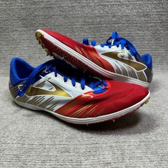 Brooks Wire 4 Running Spikes Men 9.5 Red/White/Blue Athletic 1000261D612
