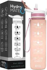 Sports Motivational Drinking Water Bottle With Time Marker 32 Oz BPA Free