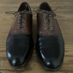 Men’s FootJoy Classics Style 51284 Black/Brown Golf Shoes Sz 13 B VINTAGE USA