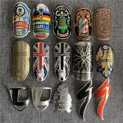 vintage cycling Bicycle Bike Alloy Head Badge Decals Stickers emblem