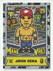 John Cena 2025 Topps WWE x BAPE Baby Milo Black & White Camo /50 #BMA-1