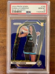 2024 Prizm WNBA Kamilla Cardoso Rookie Blue Velocity PSA 10 RC #149