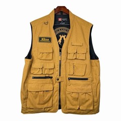 Kakadu Safari Hunting Fishing Travel Utility Vest Brown Tan Nikon Men’s 3XL