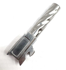 High Table Glock 43 Barrel | Spiral Fluted | Crowned 1:10 Twist | Silver Finish