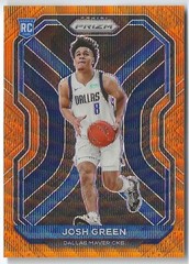 2020-21 Prizm Josh Green Orange Wave /60 Rookie RC