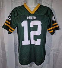 Green Bay Packers #12 Aaron Rodgers Jersey «Youth» Large 12/14 NFL Team Apparel