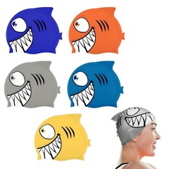 5 PCS Kids Swim Cap Silicone Funny Fish Toddler Fits Age 36 Years Boy