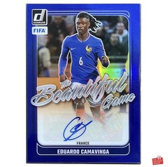 Panini 2024/25 Donruss FIFA France Eduardo Camavinga Auto /99 Prizm Card #BG-EC