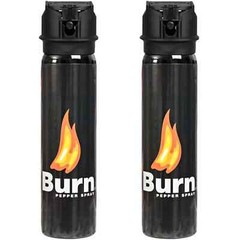2 Pack Burn Pepper Spray 3.7oz – Self Defense & Personal Safety – Police Grade