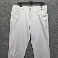 Travis Mathew Mens Golf Pants Light Gray Size 34 Polyester Performance