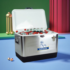 Yakimoto 54Qt Stainless Steel Ice Chest,Sturdy, Safe,Easy to Clean,Free Shipping