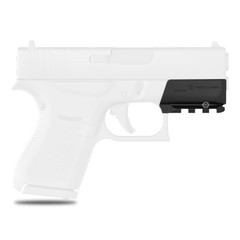 Recover OR43 Picatinny Rail Glock 43X 48 MOS Over Rail Adapter Black GR43