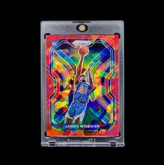 James Wiseman RC 💦- 2020-21 NBA Prizm Red Cracked Ice Prizm Rookie Card SP #268
