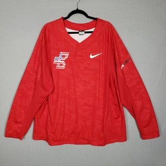 Nike BSBL Performance Long Sleeve Shirt Red The Bat Company Softball Logo XXL