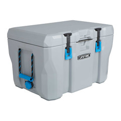 55qt Hard Sided Camping Cooler High Performance Up to 7 Days Ice Retention Gray